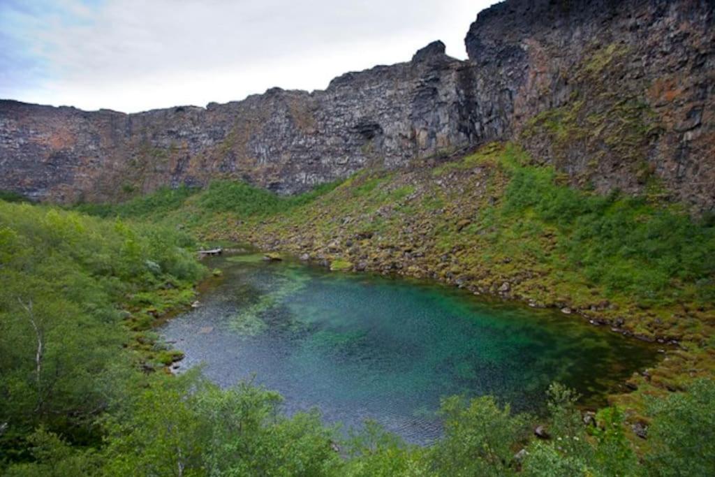 Cabin In The Lava. Near Husavik Skogar  Exterior foto